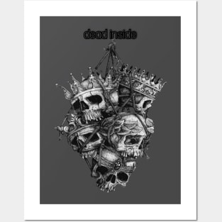 Devil look skull Posters and Art